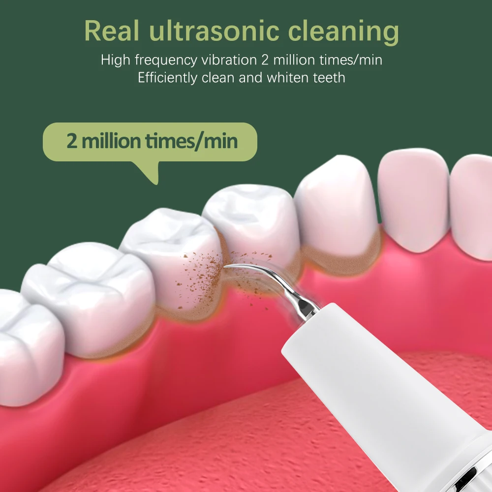 Ultrasonic Dental Scaler Teeth Whitening Tartar Electric Remover Tooth Stain Calculus Oral Care Tool with Camera IPX7 Waterproof thumbnail 5