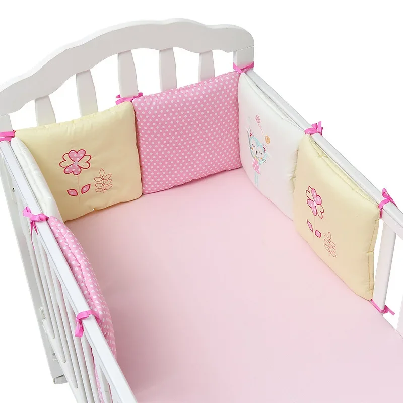 6Pcs Baby Nursery Nordic Stars Design Baby Bed Bumper Crib Around Cushion Cot Protector Pillows Newborns Room Decor 30cm*30cm thumbnail 3