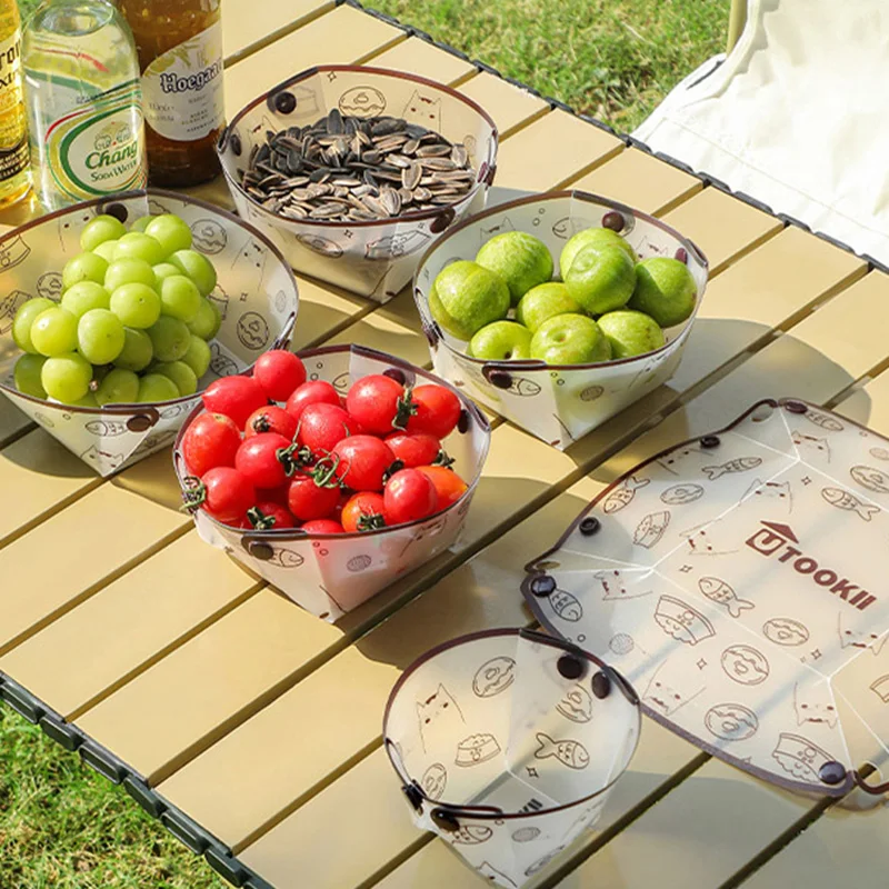 Outdoor Camping Picnic Tableware Ultralight Foldable Bowl Plate Cup Coffee Filter Multi-purpose Travel Camping Equipment посуда thumbnail 5
