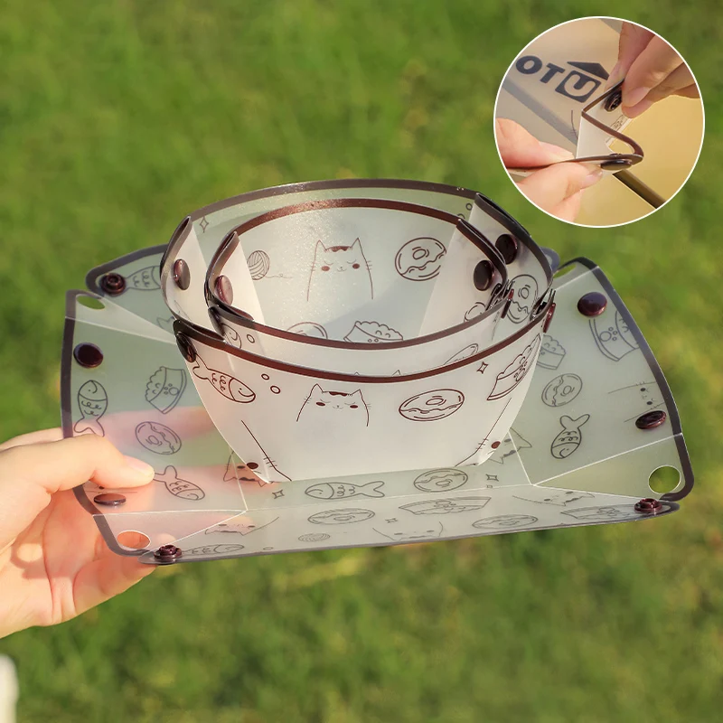 Outdoor Camping Picnic Tableware Ultralight Foldable Bowl Plate Cup Coffee Filter Multi-purpose Travel Camping Equipment посуда thumbnail 2
