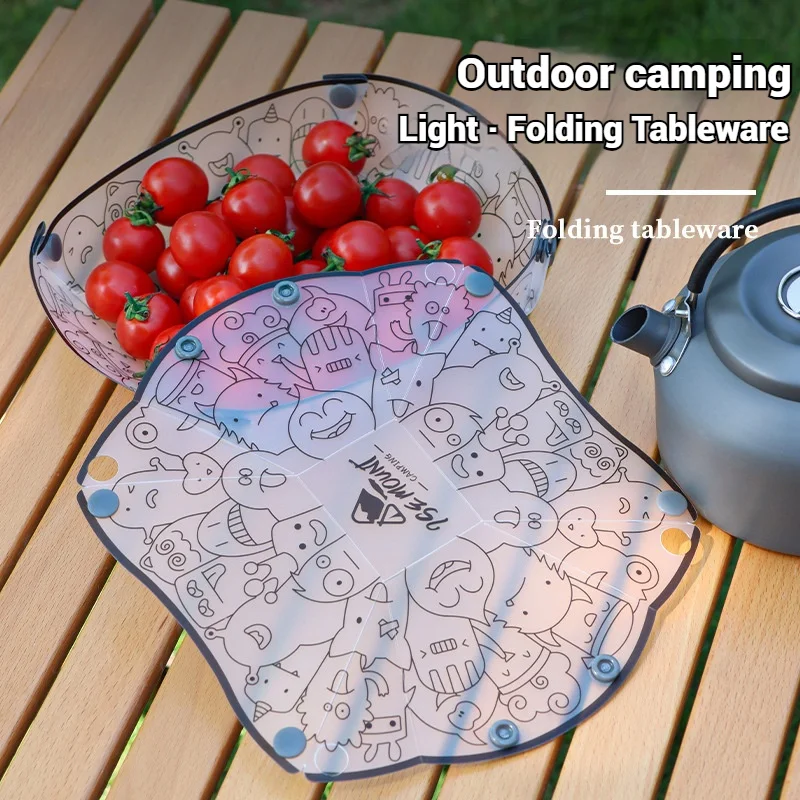 Outdoor Camping Picnic Tableware Ultralight Foldable Bowl Plate Cup Coffee Filter Multi-purpose Travel Camping Equipment посуда thumbnail 4