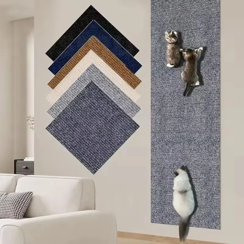 7 Colors Cat Scratcher Sofa Protector Cats Scratcher Pad Board Protection Trimmable Self-adhesive Carpet DIY Cat Scratch Mat thumbnail 2