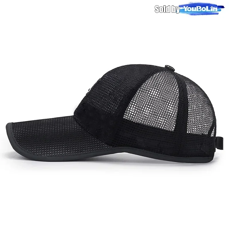 New summer outdoor extended brim sunshade mesh hat sun protection baseball cap summer large brim breathable hat thumbnail 6