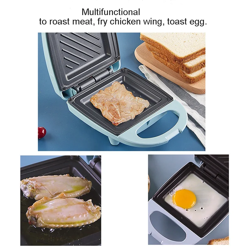 Home Breakfast Making Machine Multifunction Sandwich Maker Fast Heating Toaster Kitchen Electric Baking Pan Roast Meat Omelette thumbnail 5