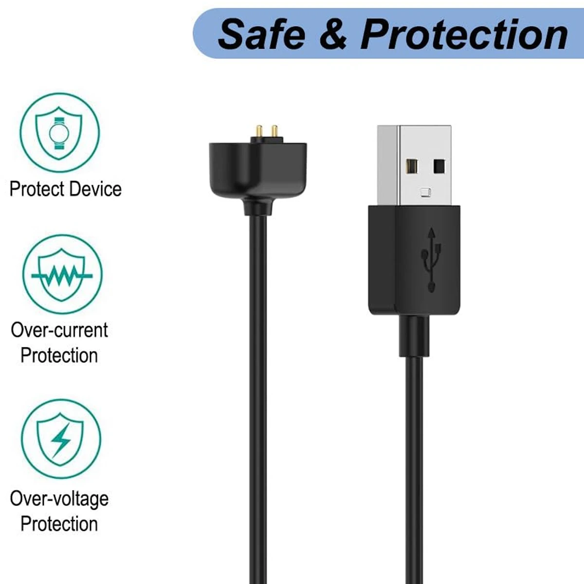 Charger for Amazfit Band 7 Replacement Charging Cable Cradle Station Base with 3.3ft USB Cord Accessories for Amazfit Band 7 thumbnail 4