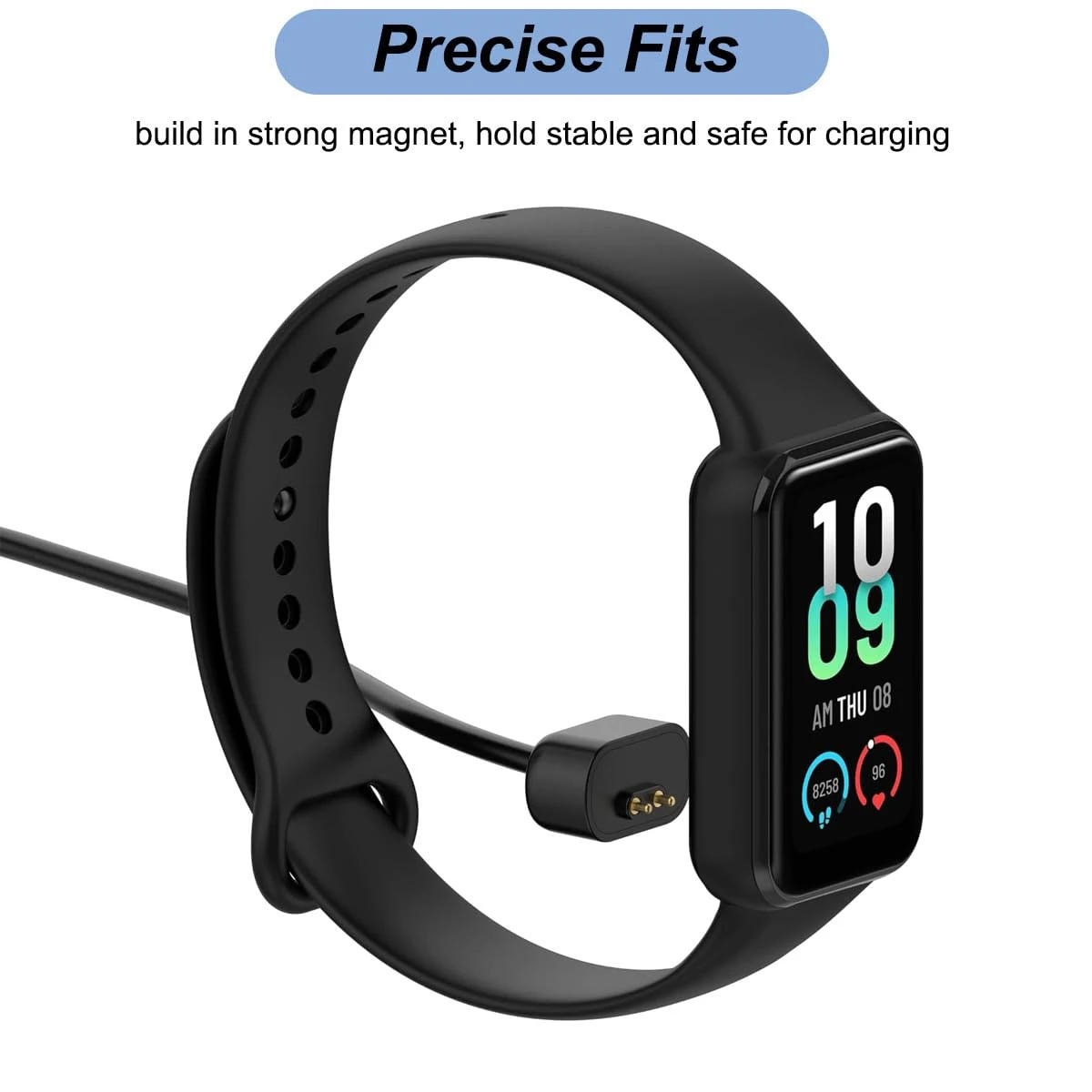 Charger for Amazfit Band 7 Replacement Charging Cable Cradle Station Base with 3.3ft USB Cord Accessories for Amazfit Band 7 thumbnail 2