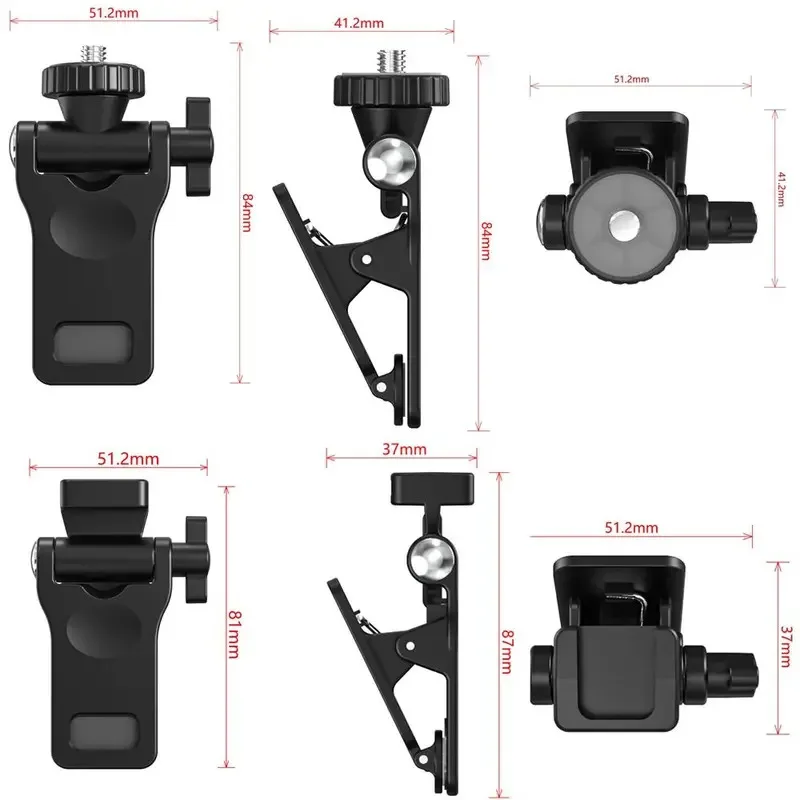 KIMRIG 1/4 Screw Mount Mini Fill Light Clip Plastic Mobile Phone Computer Fill Light Fixed LED Selfie Fill Light Clamp Portable thumbnail 6
