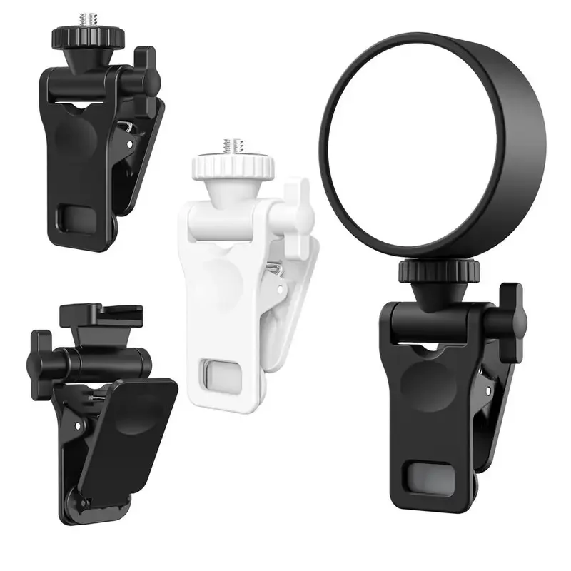 KIMRIG 1/4 Screw Mount Mini Fill Light Clip Plastic Mobile Phone Computer Fill Light Fixed LED Selfie Fill Light Clamp Portable thumbnail 5