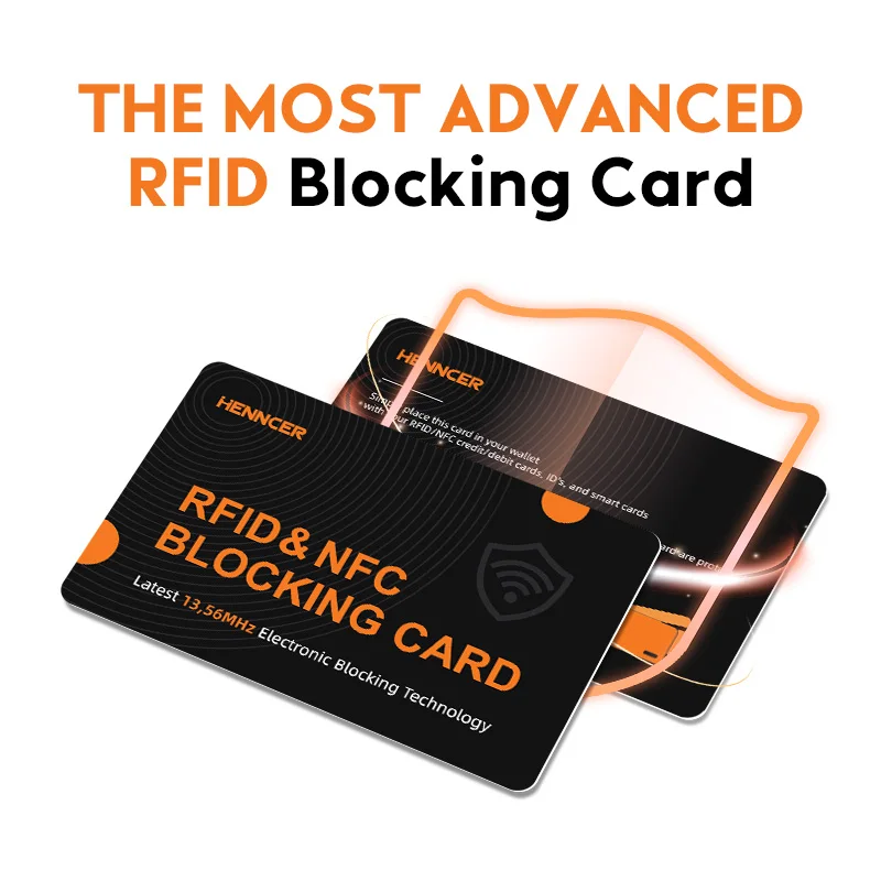 RFID Blocking Cards Contactless NFC Debit Credit Card Passport Protector Blocker Set Smart Anti-theft Design RFID Blocke
