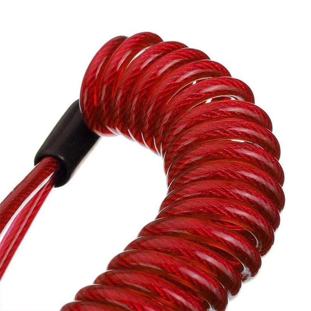 Bike Spring Cable Lock Anti-Theft Rope Alarm Disc Lock Bicycle Security Reminder Motorcycle Theft Protection 150cm thumbnail 5