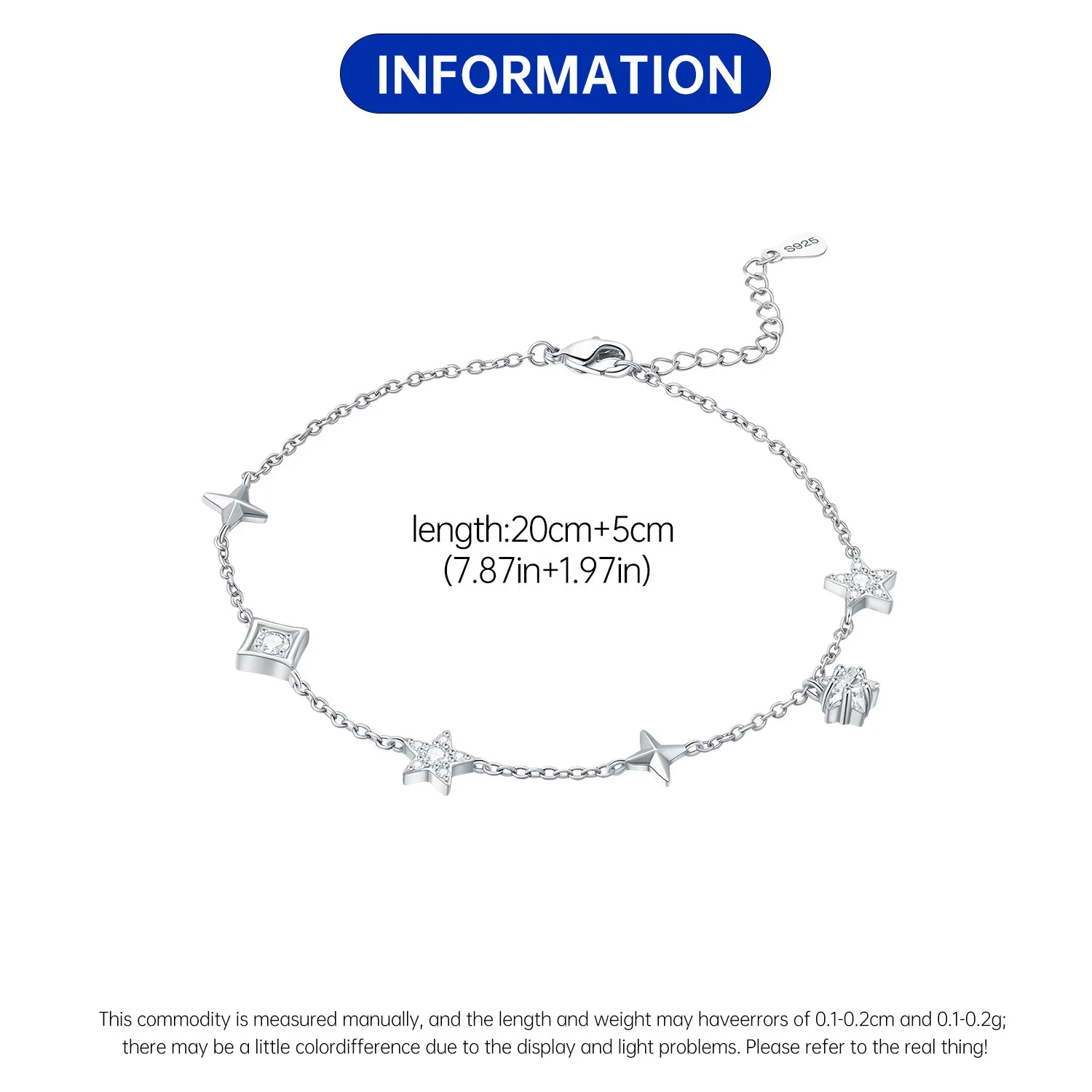 Original Anklets for Women 925 Sterling Silver Exquisite 2 Layer Zircon Chain Anklet Gold Color Ideal Summer Beach Jewelry Gift thumbnail 4