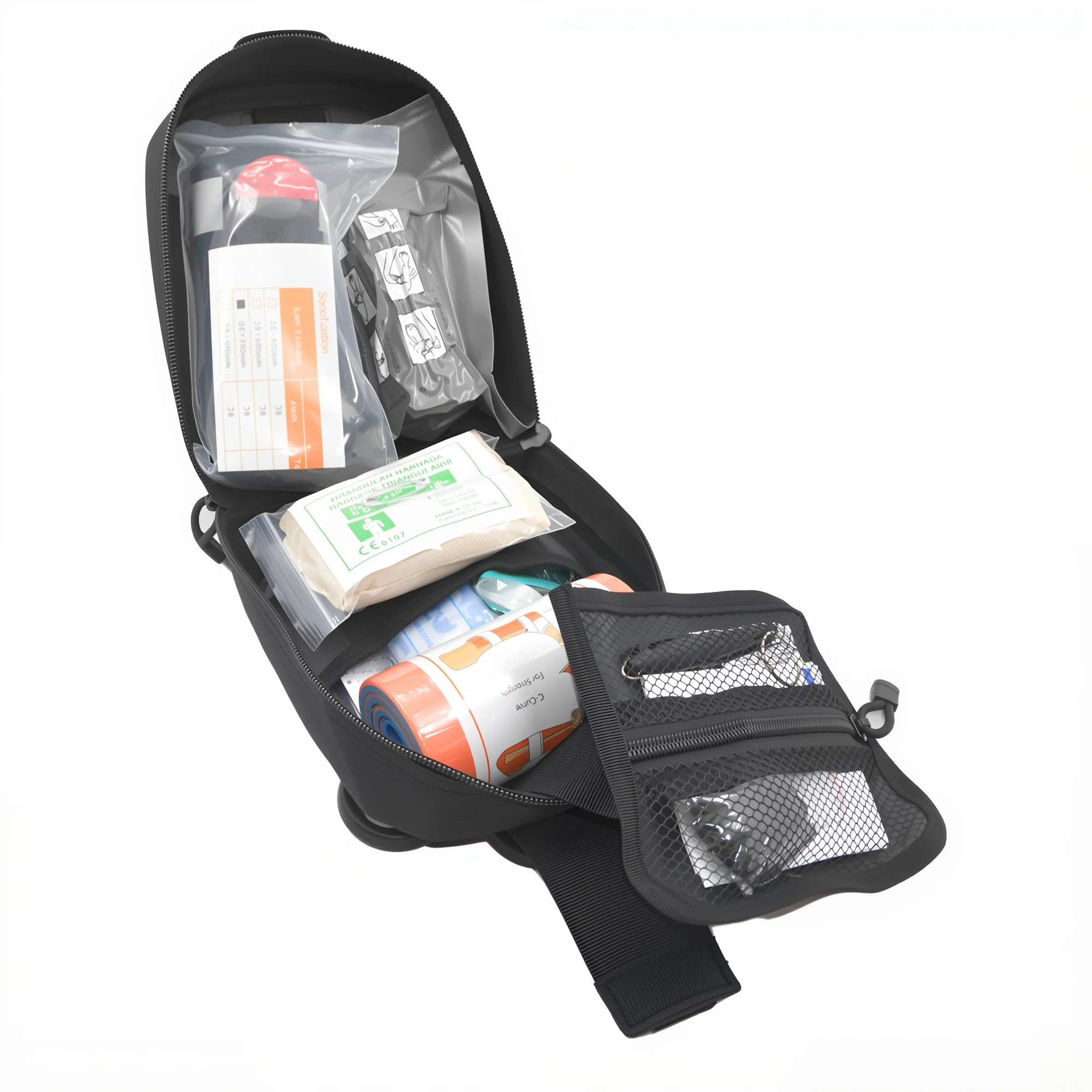 Outdoor Survival First Aid Kit with Molle Bag Medical Emergency IFAK Military Tourniquet Bleeding Control Israel Bandage thumbnail 3