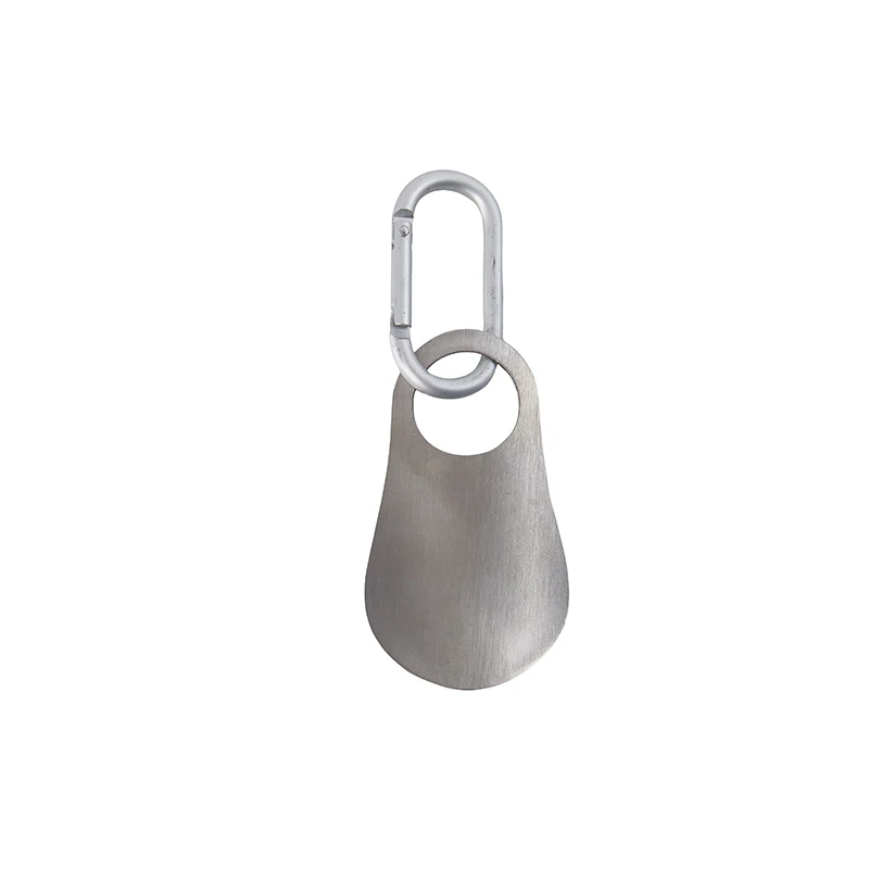 1Pcs Spoon Shoehorn With Carabiner Professional Shoehorn 7.5cm Stainless Steel Metal Shoe Horn Shoes Lifter Tools thumbnail 5