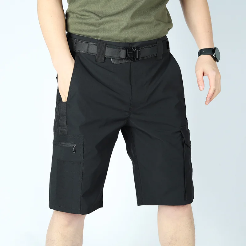 Men's Operator Elastic Tactical Shorts Ripstop Workout Outdoor Cargo Shorts for Men Cycling Hiking Fishing Casual Men's Shorts thumbnail 6