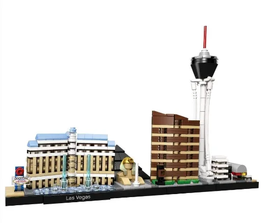 IN stock  Technical and creative experts, city landmarks, skyline, Moc 21032 building block kit, holiday gift for children thumbnail 6
