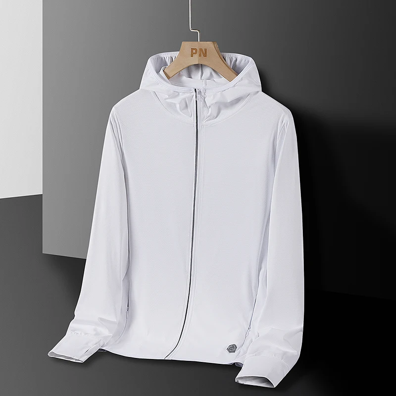 Men's & Women's Summer Running Jacket - Lightweight Sun Protective Coat, UV Hooded Sports Windbreaker, Breathable Quick-Dry Fitn thumbnail 6