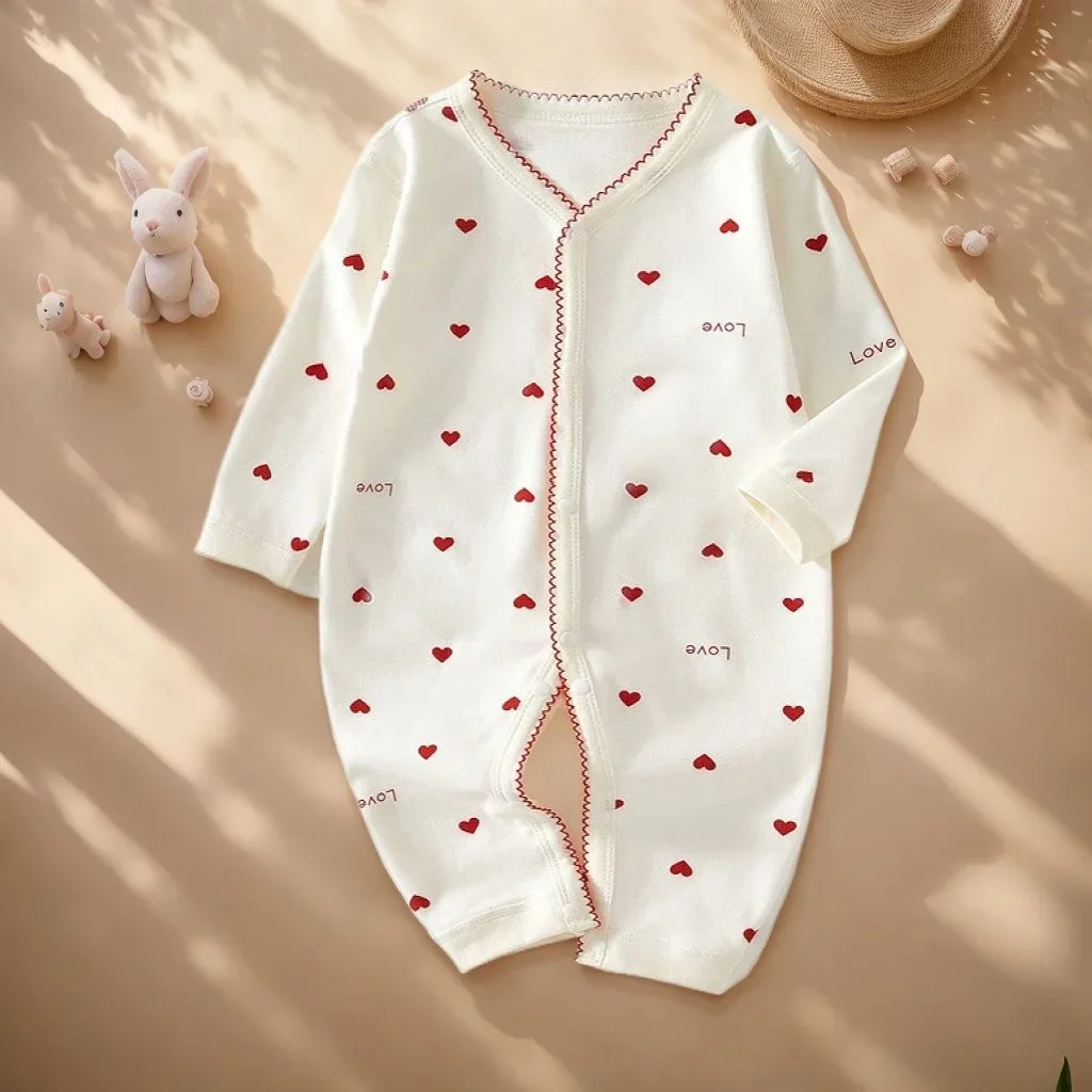 Autumn Baby Clothes Bodysuit&One Pieces Boys Girls Newborn Rompers Solid Color 100 Cotton 0-24M Long Sleeve Loungewear Outfit thumbnail 5