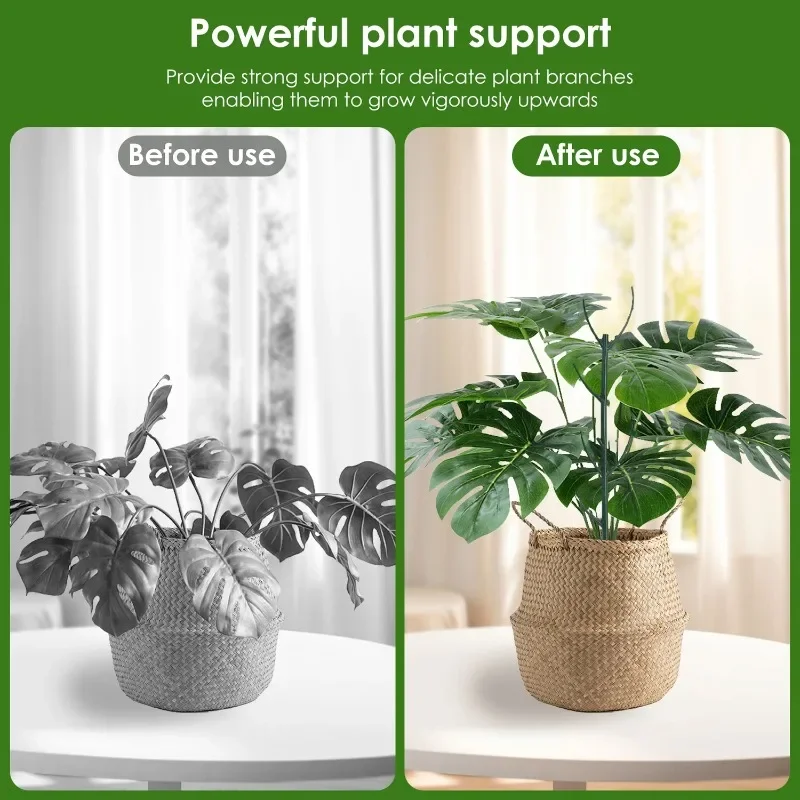30/3Pcs Plant Support Pile Climbing Vine Stake Bonsai Fixing Rod Garden Plants Stake Holder Flower Support Rack For Potted Plant thumbnail 3