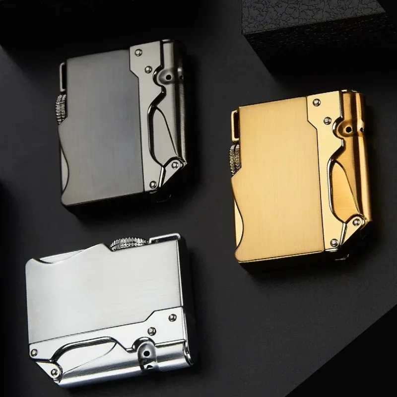 FOCUS Metal Windproof Lighter Turbo Butane Torch Portable Outdoor Lighter Kitchen BBQ Lighter Cigar Accessories Men's Gift thumbnail 4