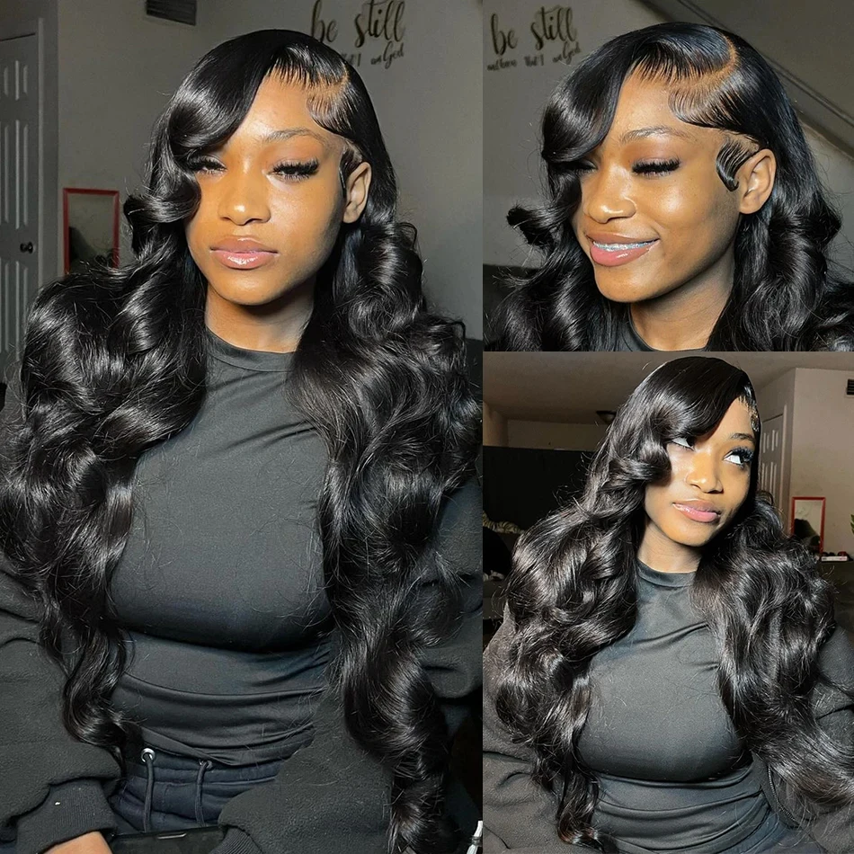 40 Inch Body Wave 13x6 HD Lace Frontal Wigs Human Hair Wig 13x4 360 Hd Lace Front Wig For Black Women Pre Plucked Brazilian Hair thumbnail 4