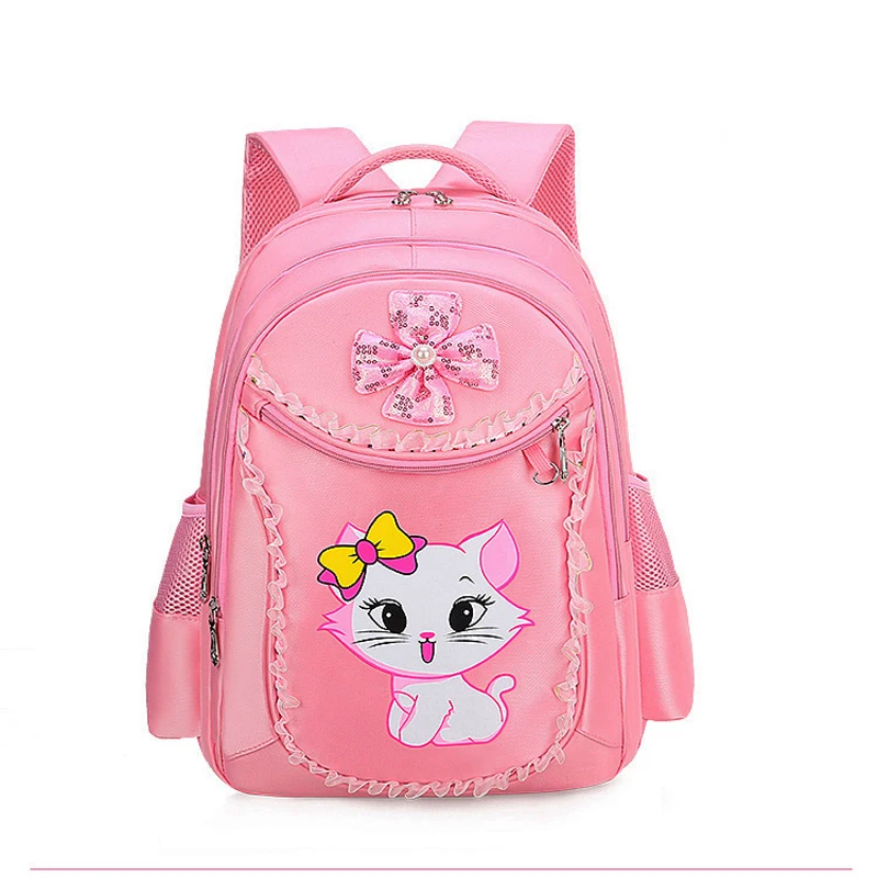 Children Backpack Pink Cute Cat Kindergarten Kid School Bag Backpack Girl Student Teenagers Waterproof Primary Bookbag SchoolBag thumbnail 3