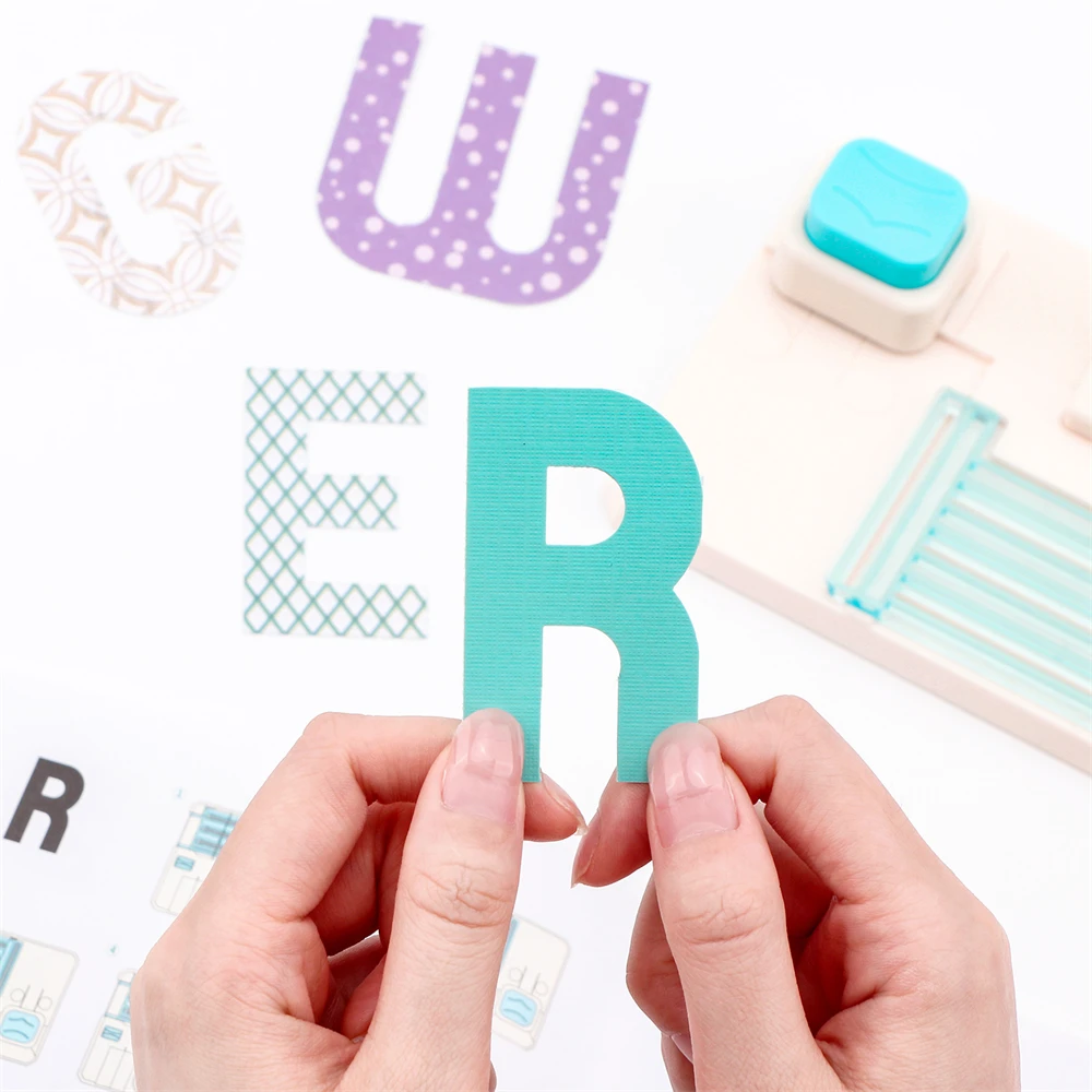 Mini Alphabet Punch Board for DIY Letter Embossing Machine for Craft Cards Scrapbooking Party Decor - Manual Paper Press thumbnail 5
