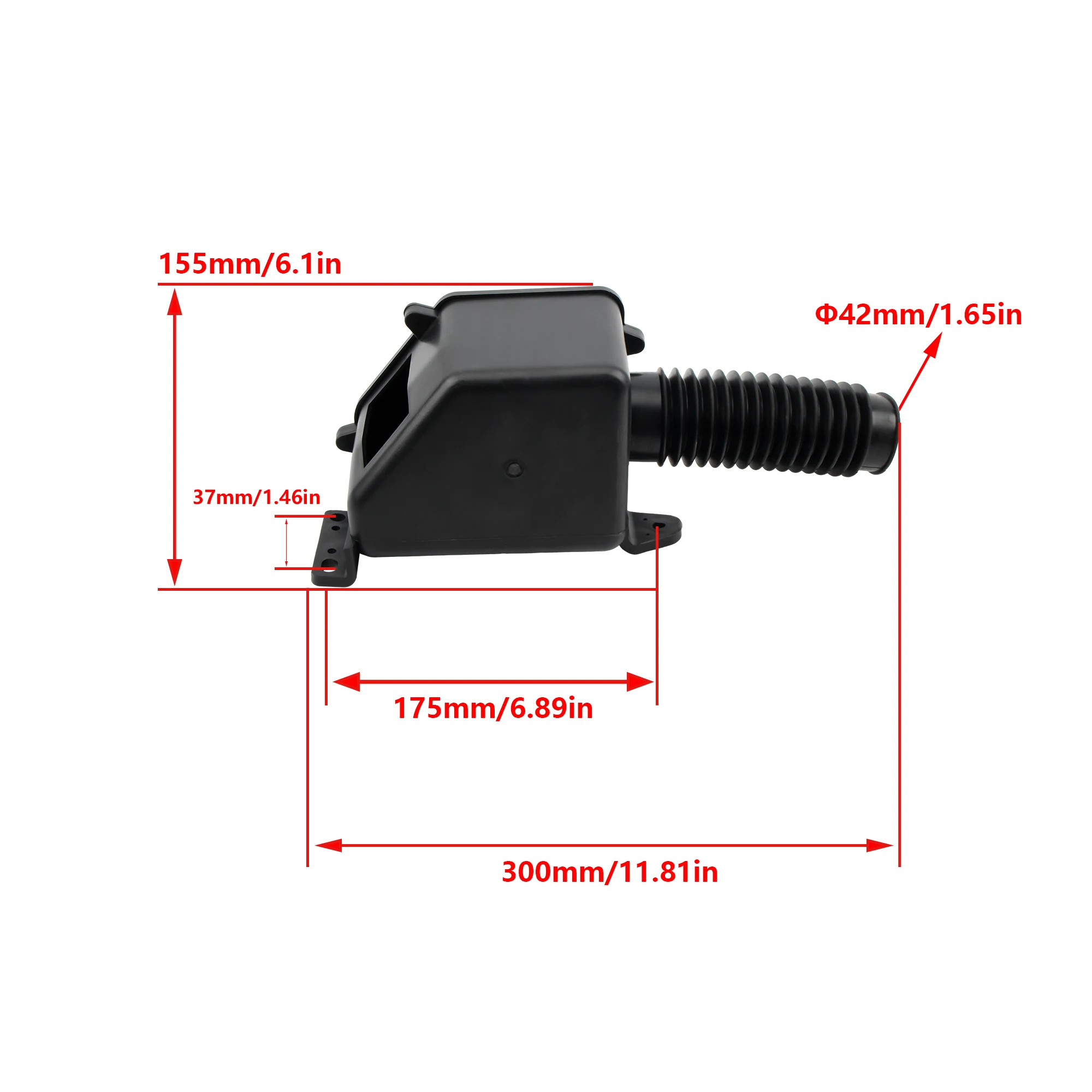 ATV UTV Air Filter Box Intake Cleane For 150cc-200cc EngineQuad  Go Kart Scooter Moped Replacement Motorcycle Accessories Parts thumbnail 6