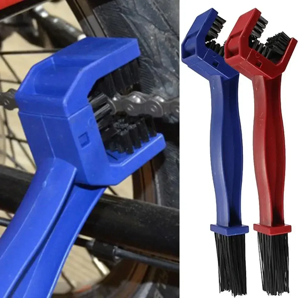 Motorcycle Chain Cleaning Brushes Chain Cleaner Motor Bicycle Scrubber Repair Tool Motorcycle Tools Outdoor Accessories