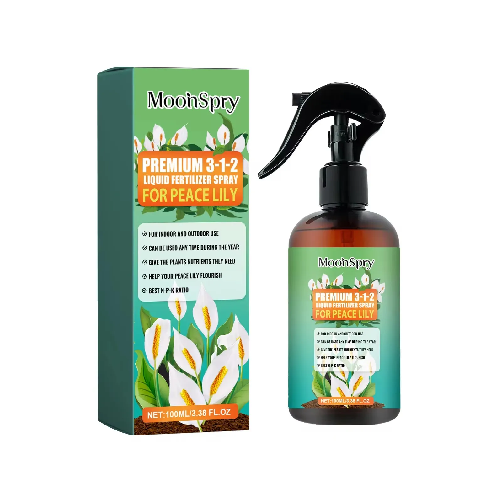 MoonSpry Flower Nutrient Solution Liquid Plant Fertilizer Rooting Booster Blossom Nutrition Hydroponics Food for Garden Plants thumbnail 6