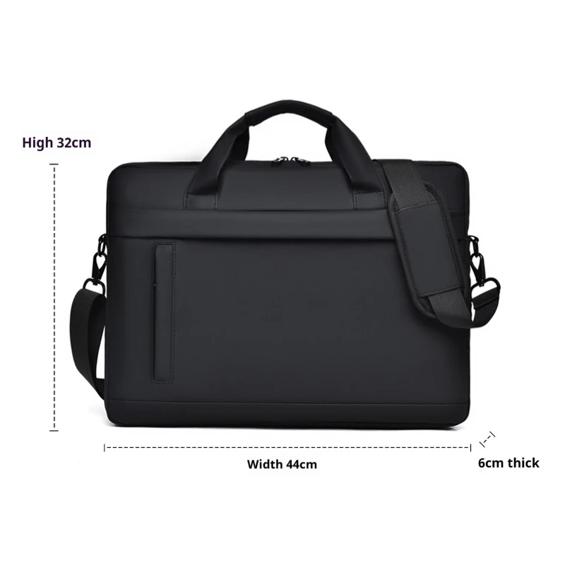 Laptop Tote Bag, Business Briefcase, Adjustable Shoulder Straps, Zipper Closure - Perfect for School, Office and Daily Commute thumbnail 2