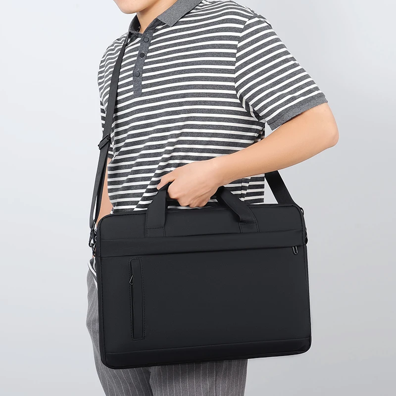 Laptop Tote Bag, Business Briefcase, Adjustable Shoulder Straps, Zipper Closure - Perfect for School, Office and Daily Commute thumbnail 5