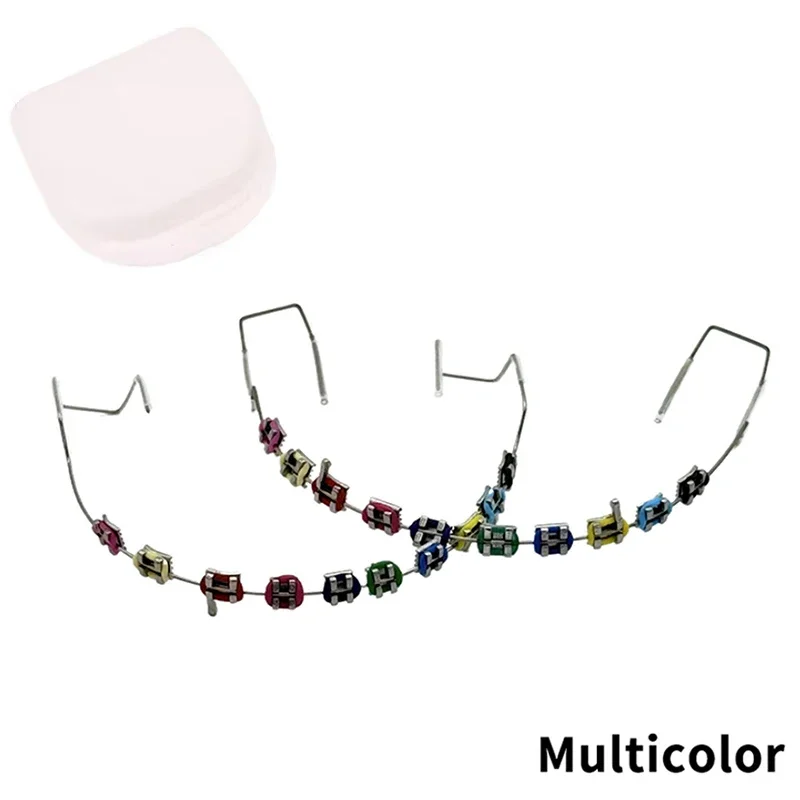 Fake Braces Colorful Dental Metal Wires Temporary Teeth Jewelry for Teen Adults Orthodontic Grade Safe Accessories thumbnail 6