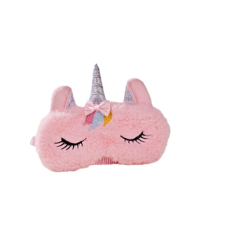 Cartoon Unicorn Party Anime Sleeping Mask Kids Gift Cute Blindfolds Travel Sleep Eye Band Shade Rest Eyepatch Plush Eye Cover thumbnail 5