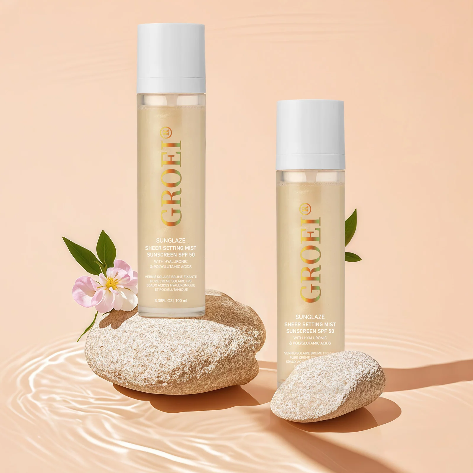 100ml  SPF 50 Sunscreen Setting Spray Sheer Setting Mist Sunscreen Spray Facial  Skin Care Lightweight & Non-Greasy thumbnail 6