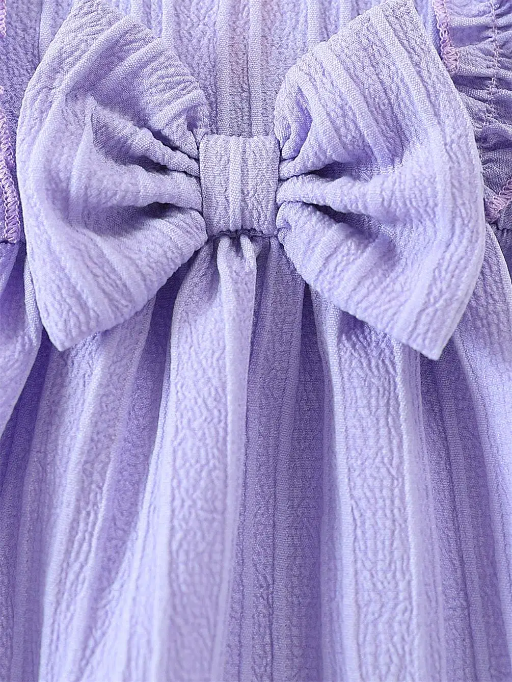 0-24 Months Cute Baby Girl Summer Dress Purple Ruffle Bow Princess Skirt+Headband 2Pcs Baby Clothing thumbnail 5