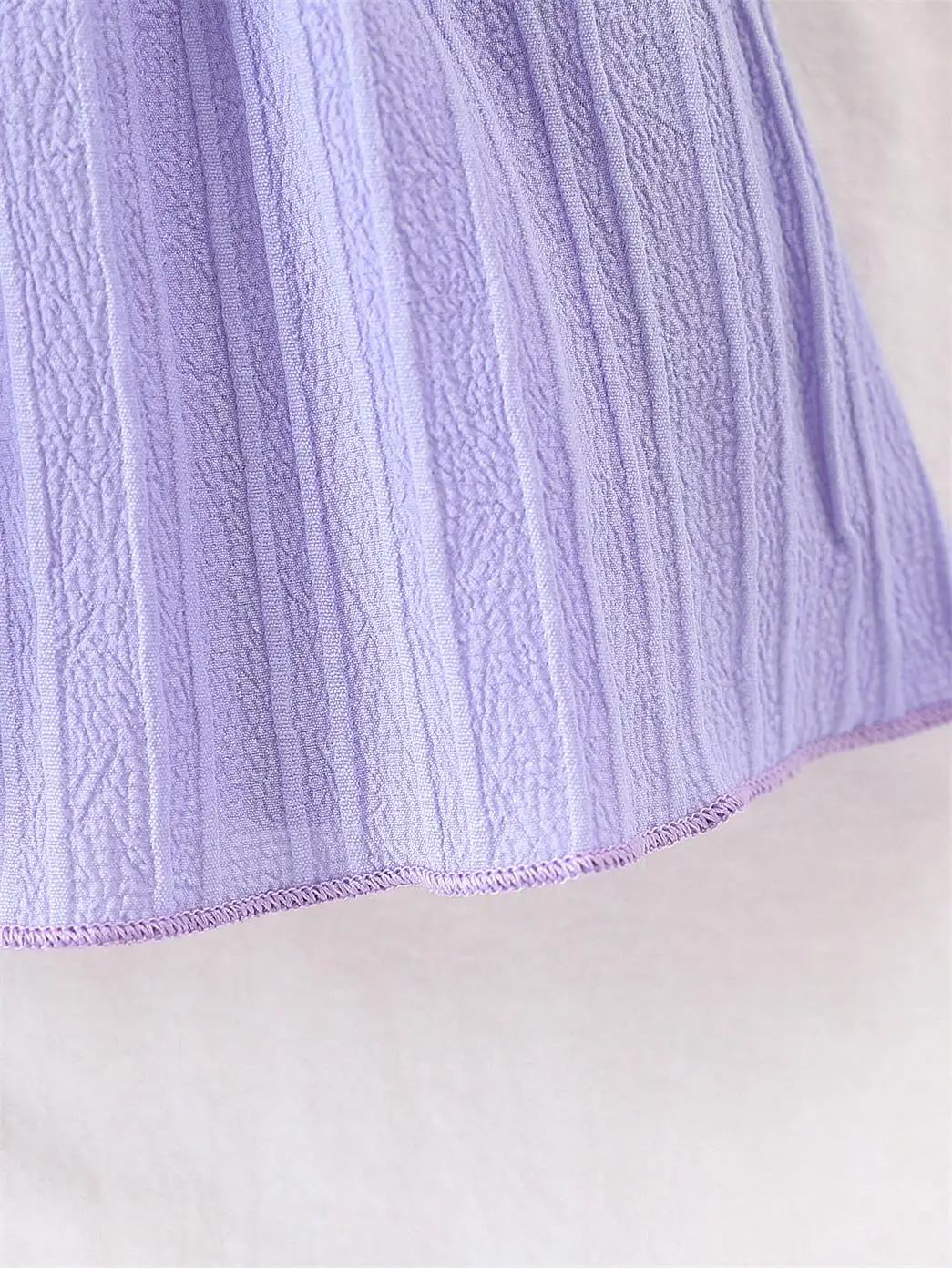 0-24 Months Cute Baby Girl Summer Dress Purple Ruffle Bow Princess Skirt+Headband 2Pcs Baby Clothing thumbnail 6