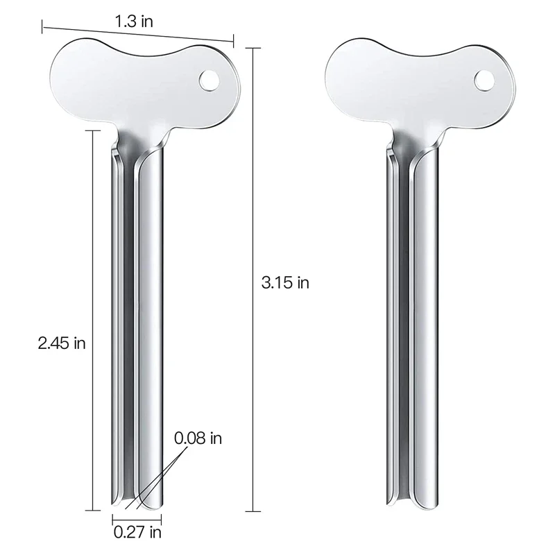1-6 Pcs Stainless Steel Toothpaste Tube Squeezers Metal Key Toothpaste Squeezers for Bathroom Hair Dye Cosmetic Tubes Squeezer thumbnail 6