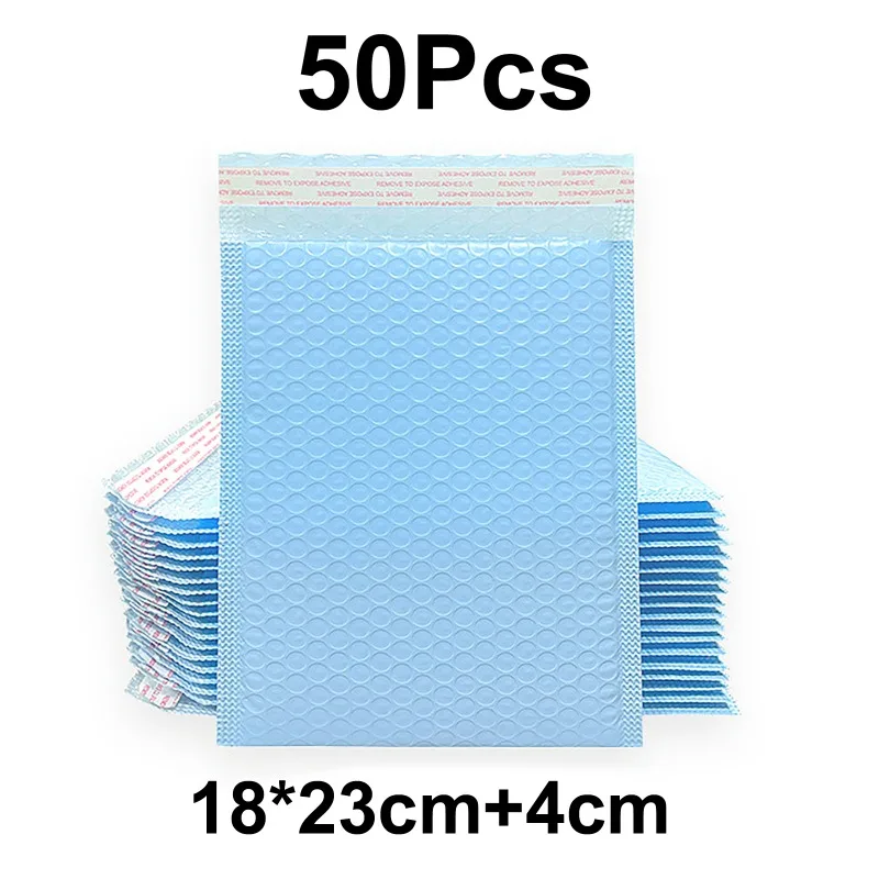50Pcs Bubble Envelope Self Seal Blue Shipping Packaging Packing Bag Small Business Supplies Mailer Delivery Package Bags Office thumbnail 2