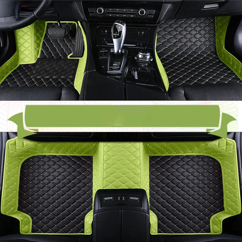 Custom Leather Car Floor Mat For Suzuki Swift Sx4 2005 2006 2009 2010 2011 2012 2013 2014 2018 Waterproof interior Accessories