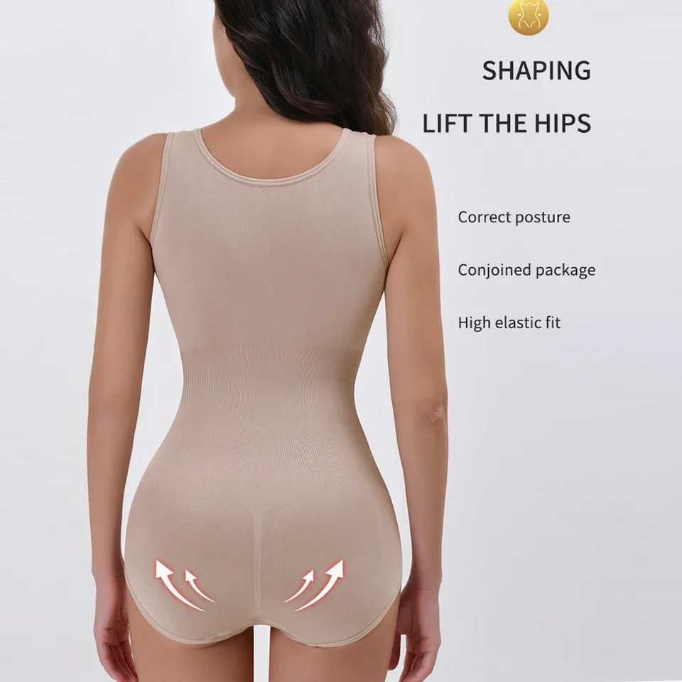 2025 New Bodysuit Shapewear with Zipper Belt Women Tummy Control Fajas Body Shaper Waist Trainer Slimming Cincher Corset Tops thumbnail 5