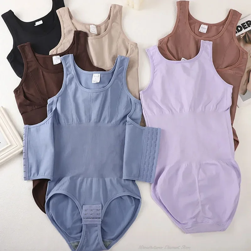 2025 New Bodysuit Shapewear with Zipper Belt Women Tummy Control Fajas Body Shaper Waist Trainer Slimming Cincher Corset Tops thumbnail 6