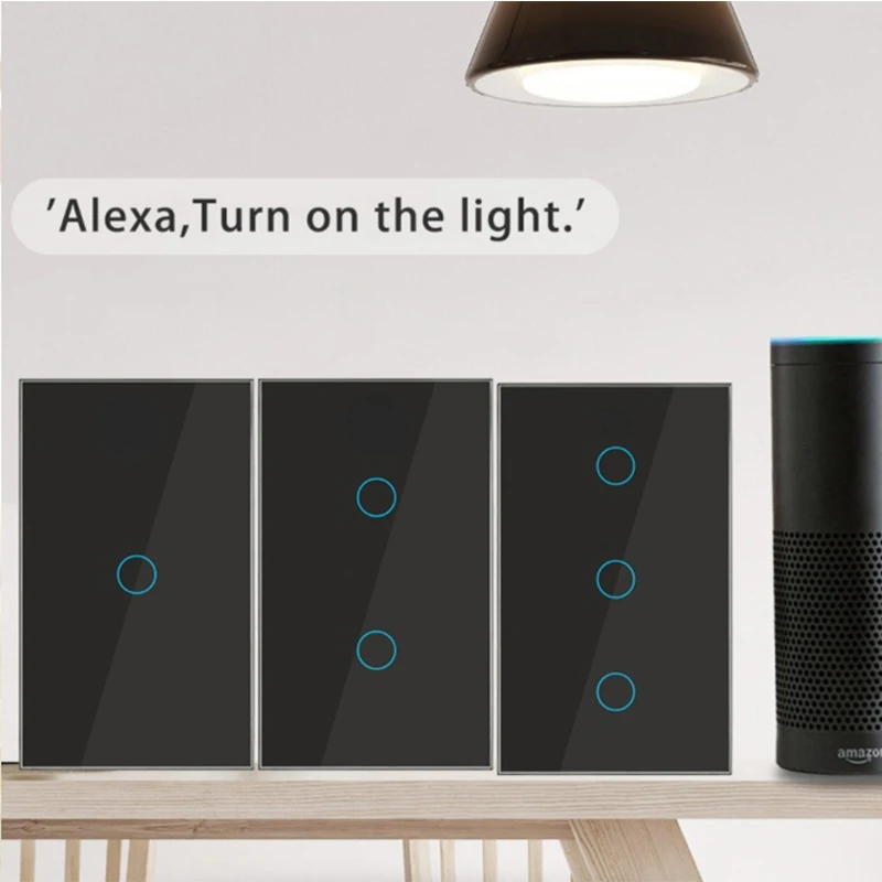 Wifi smart switch Suitable for EWelink App Bluetooth RF Alexa Google voice control No neutral wire Install Touch light switch thumbnail 4