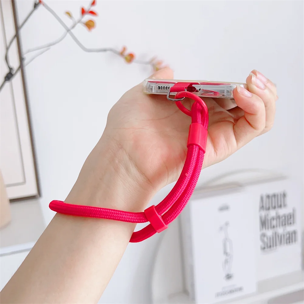for Mobile Phone Adjustable Short Lanyard Universal Colorful Hand Wrist Strap Rope for Cell Phone Case Accessories thumbnail 2
