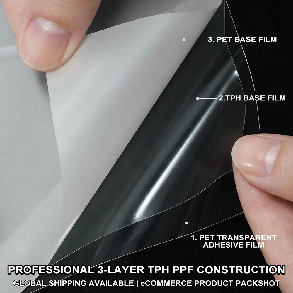 Car Wrap Film TPH Paint Protective Decal PPF Anti Scratch Transparent Stickers Auto Decoration Car Accessories Interior Exterior thumbnail 4