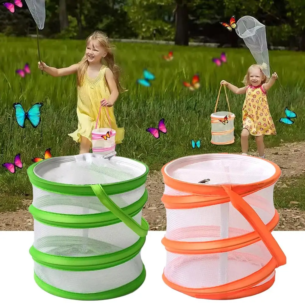 Insect And Butterfly Habitat Cage,Clear Mesh Enclosure-up Collapsible Butterfly Habitat Cages,for Outdoor Ages 3+ thumbnail 6