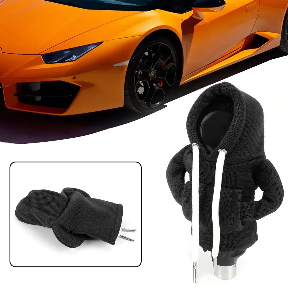 Gear Shift Hoodie Cover Shift Cover Gear Handle Decoration Fits Manual Automatic Universal Car Shift Lever Interior Decor thumbnail 3