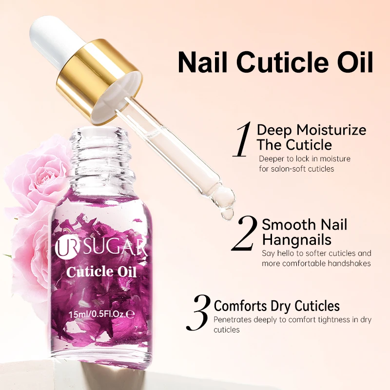UR SUGAR 15ml Flower Nail Soften Oil Cuticle Remover for Gel Overgrown Cuticles Soften Eliminating Exfoliant for Nails Manicure thumbnail 4