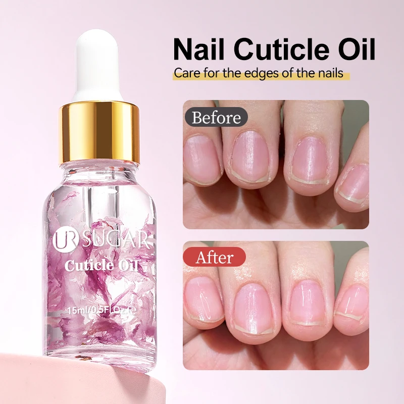 UR SUGAR 15ml Flower Nail Soften Oil Cuticle Remover for Gel Overgrown Cuticles Soften Eliminating Exfoliant for Nails Manicure thumbnail 3