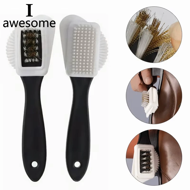 Suede Cleaning Shoe Brush Nubuck Shoes Stain Dust Shoes Brush Steel Plastic Rubber Boot Household Multifunctional Cleaner Tools thumbnail 2