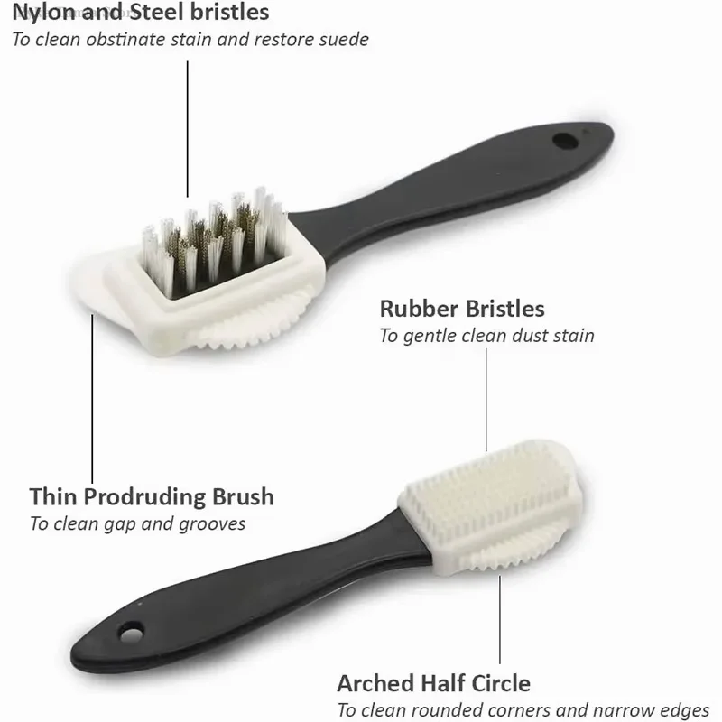 Suede Cleaning Shoe Brush Nubuck Shoes Stain Dust Shoes Brush Steel Plastic Rubber Boot Household Multifunctional Cleaner Tools thumbnail 4